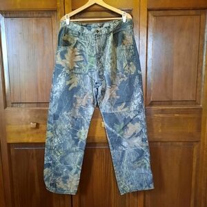 Wrangler Mossy Oak Camo Double Knee Hunting Denim Jeans 97GR1M0 Size 36×32